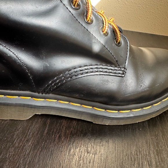 Dr. Martens Black Leather Lace-Up Boots - Picture 8 of 9
